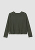 Organic Linen Cotton Raglan-Sleeve Top
