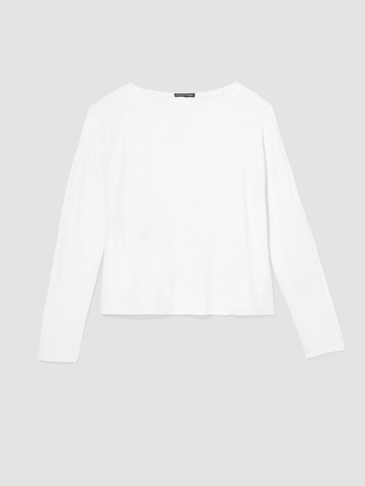 Organic Linen Cotton Jersey Box-Top