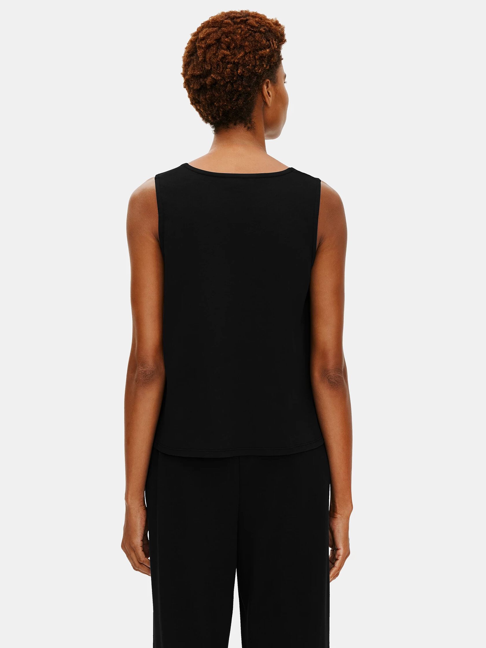 Organic Cotton Interlock U-Neck Sleep Tank