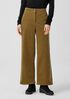 Organic Cotton Stretch Corduroy Wide-Leg Pant