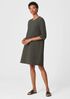 Textured Cotton Ripple Dress