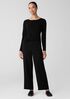 Stretch Silk Jersey Scoop Neck Top