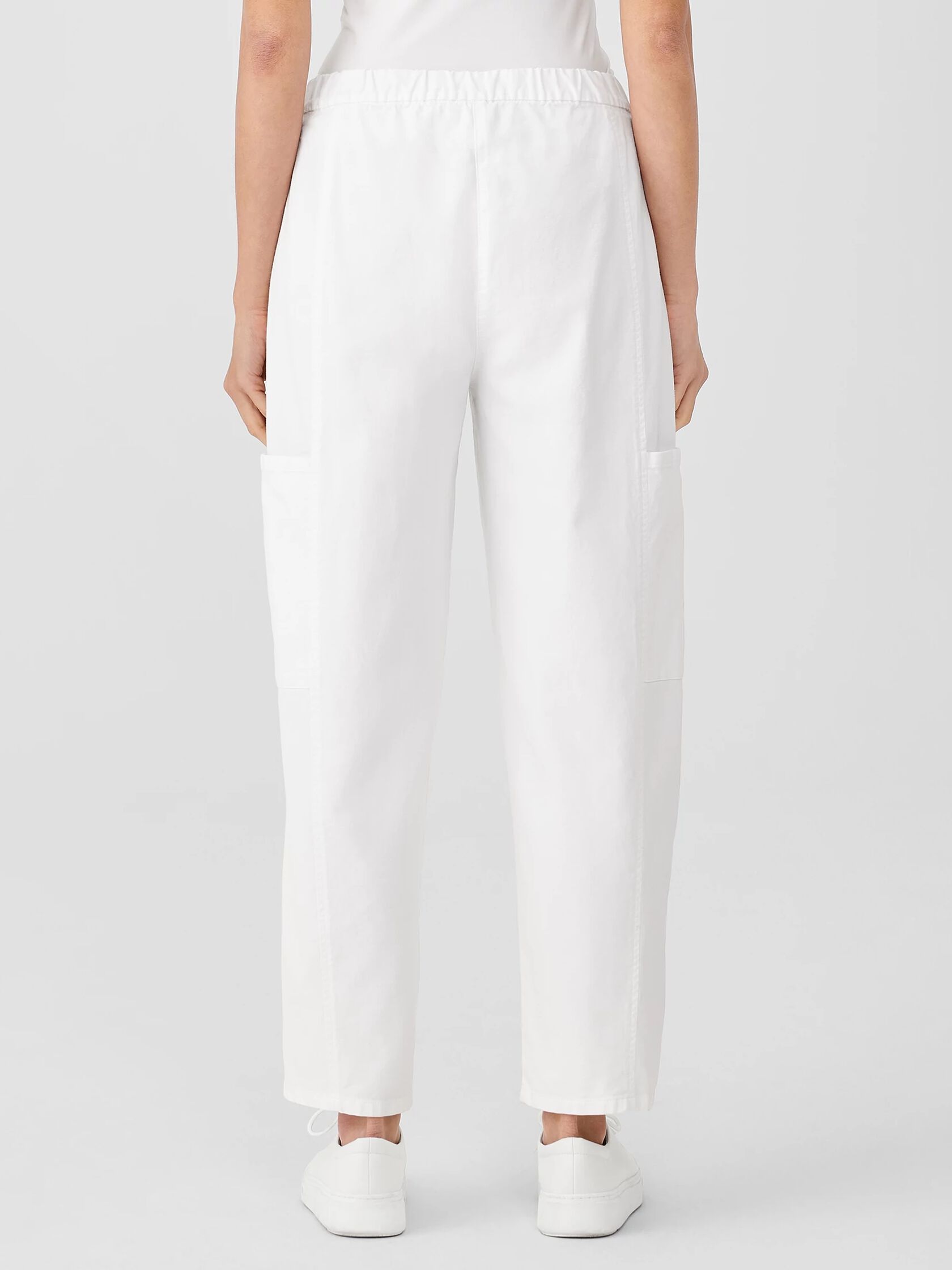 Cotton Hemp Stretch Lantern Pant