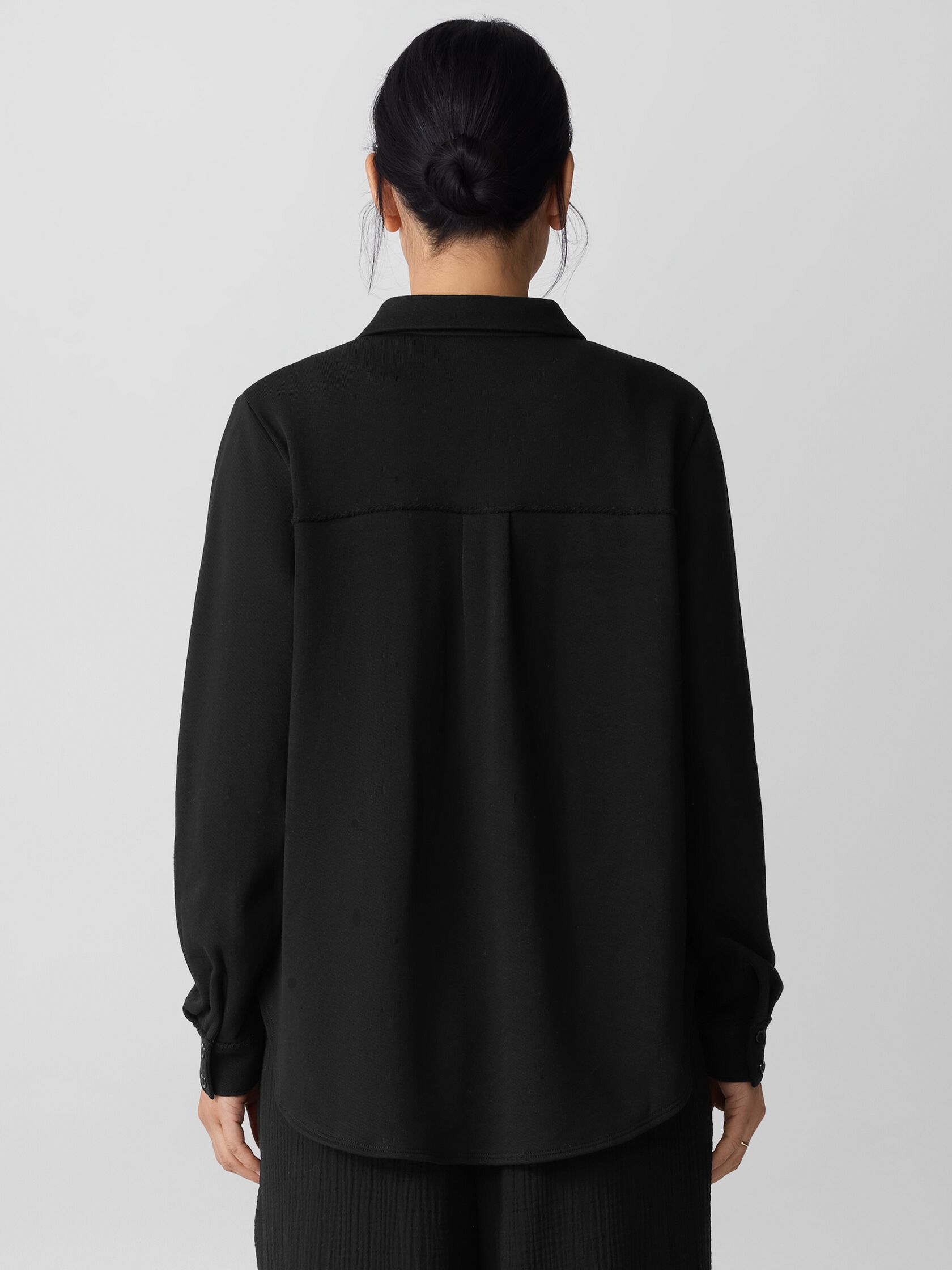 Lightweight Organic Cotton Terry Classic Collar Shirt