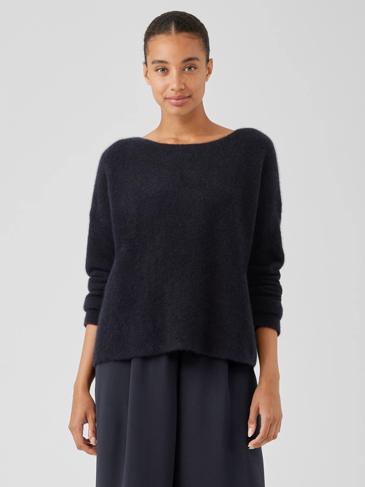 Cashmere Silk Bliss Boatneck Top