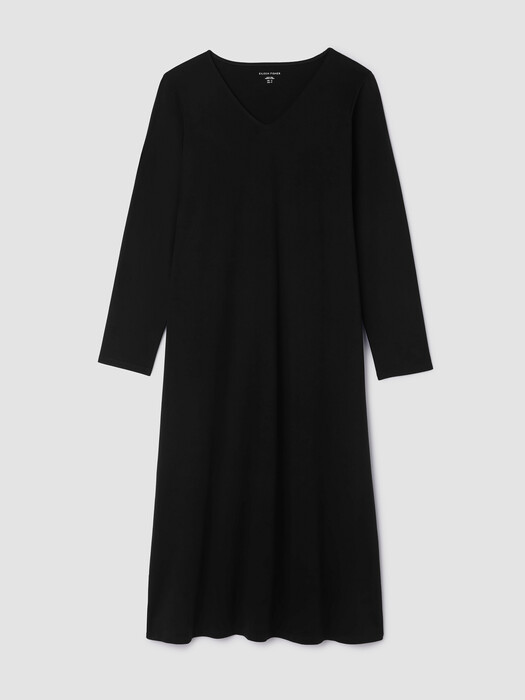 Organic Cotton Interlock V-Neck Sleep Dress