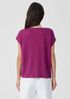 Organic Linen Jersey V-Neck Tee