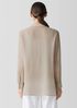 Sheer Silk Georgette Classic Collar Shirt