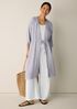 Striped Organic Cotton Gauze Caftan