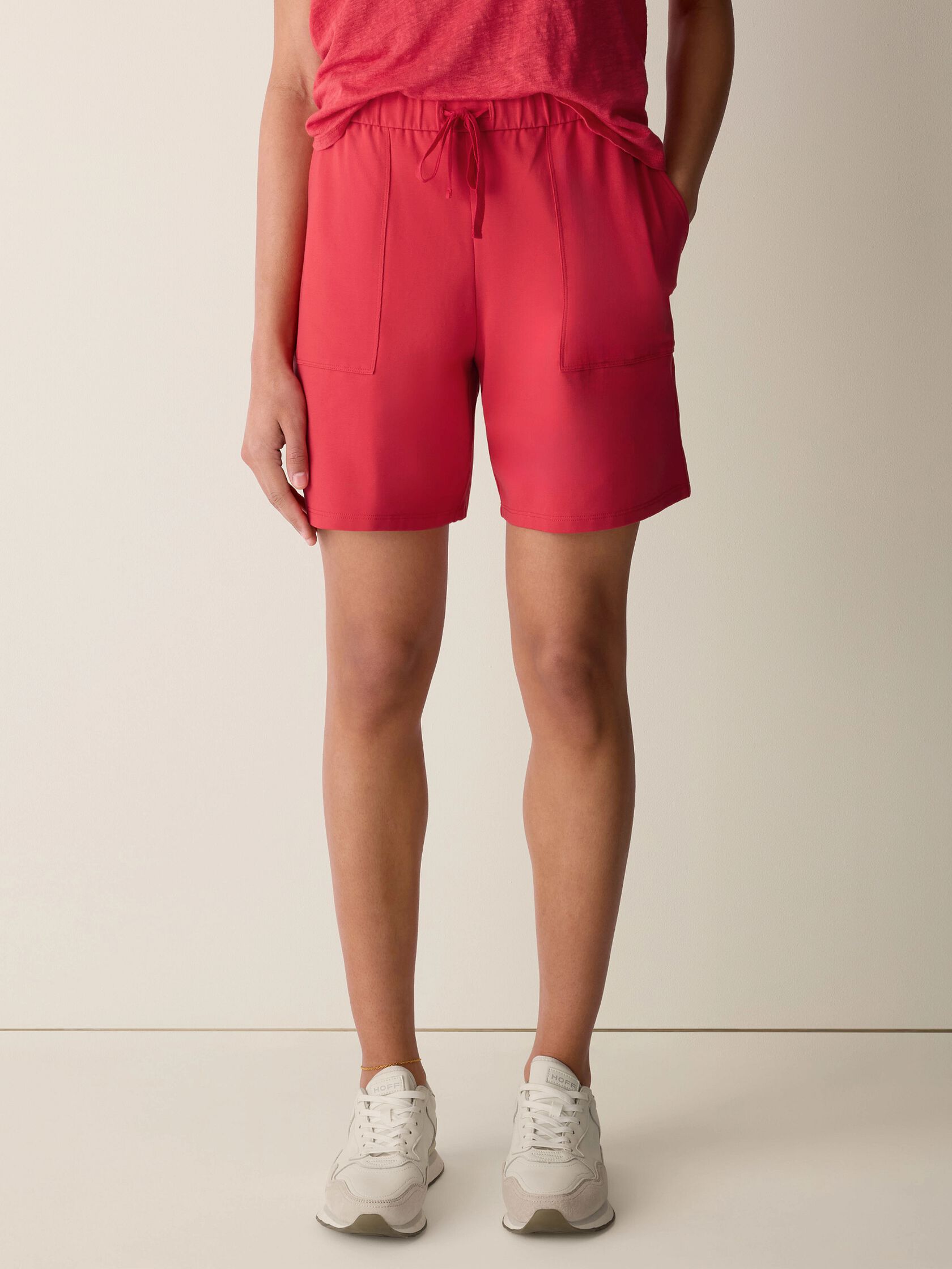 Pima Cotton Stretch Jersey Walking Shorts