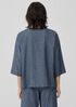 Airy Organic Cotton Twill Bateau Neck Top