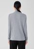 Ribbed Pima Cotton Blend Turtleneck Top