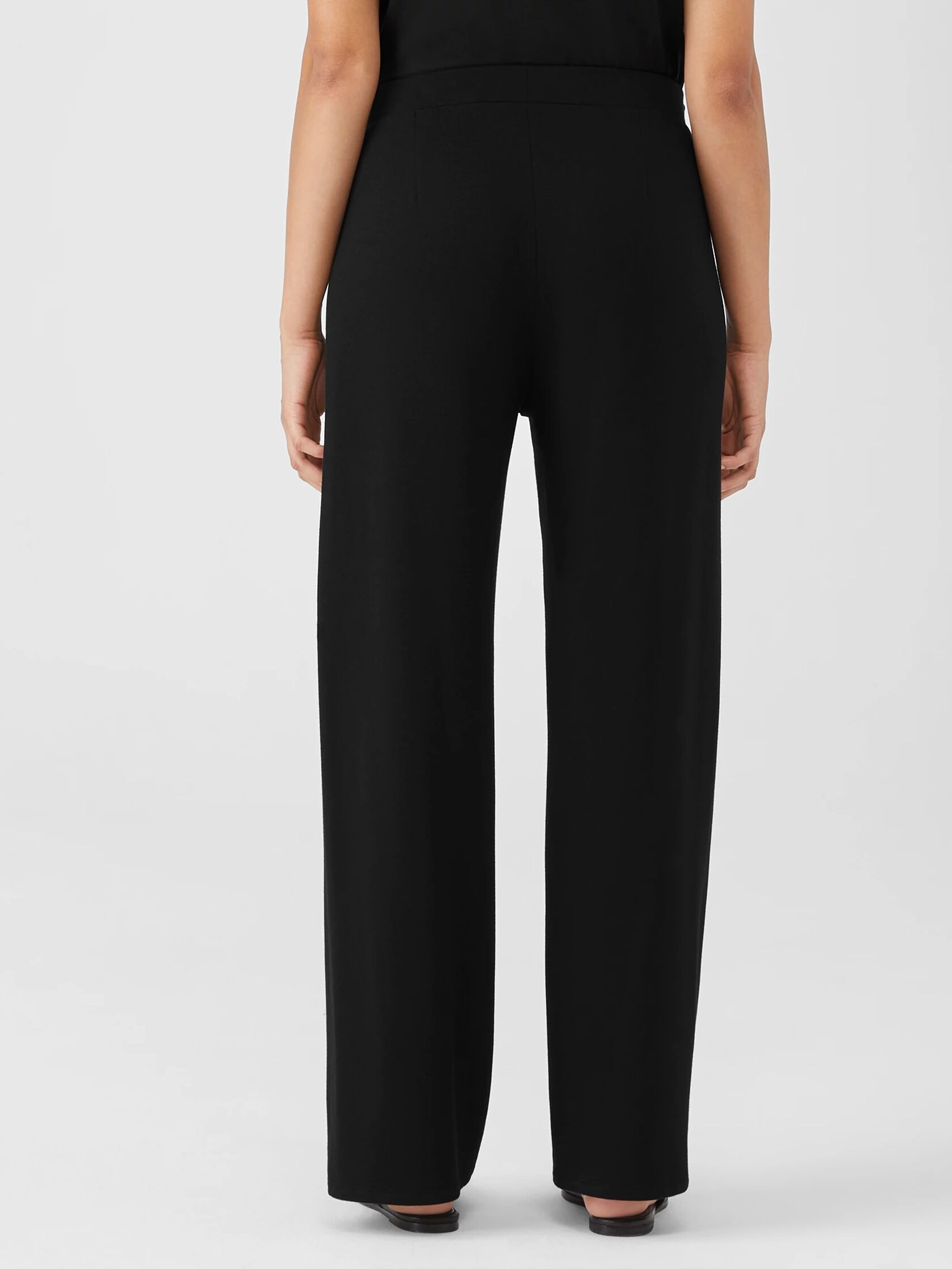 Cozy Brushed Terry Hug Straight Pant | EILEEN FISHER