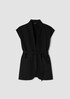 Washable Flex Ponte High Collar Vest
