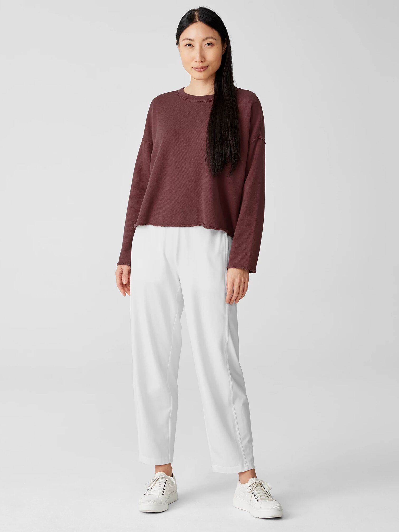 Lightweight Organic Cotton Terry Box-Top