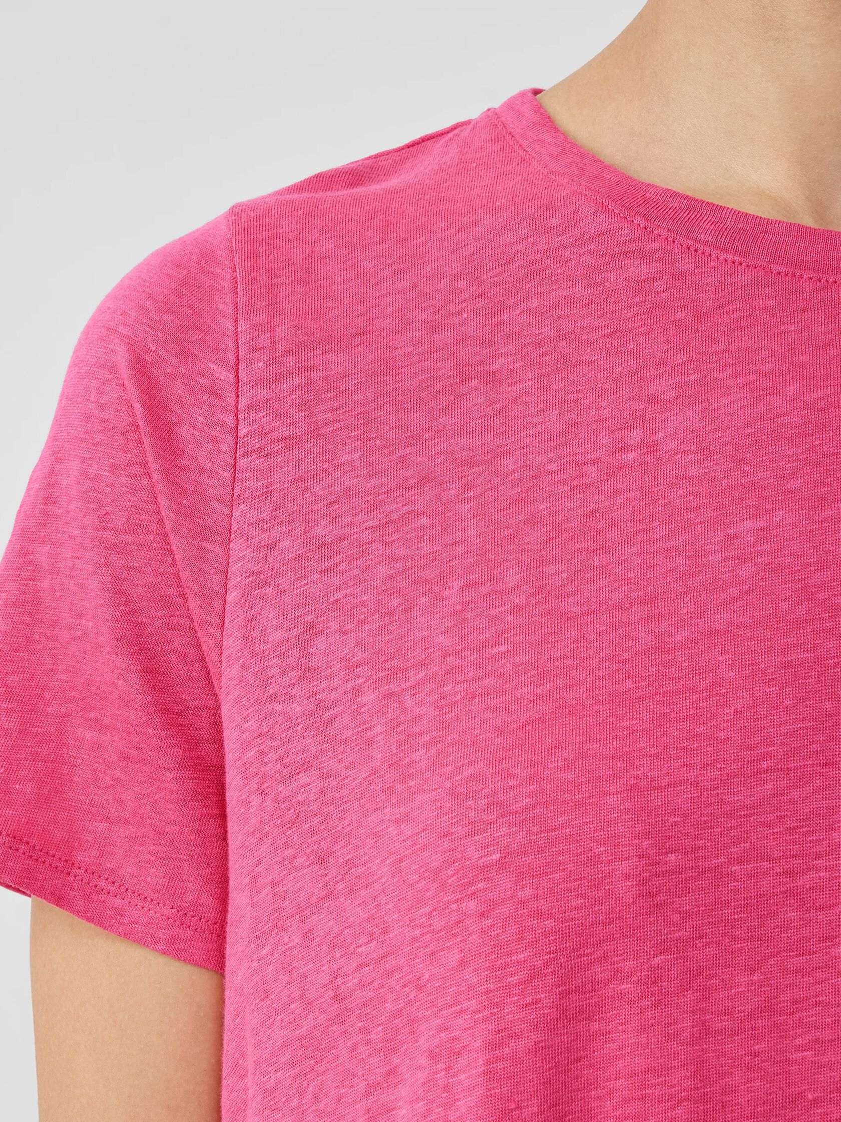 Organic Linen Jersey Crew Neck Tee