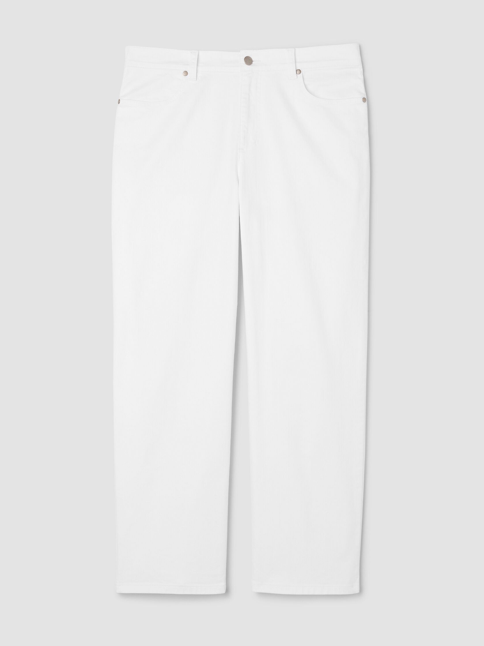 Garment-Dyed Organic Cotton Denim Straight Jean