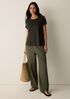 Organic Linen Jersey Crew Neck Tee