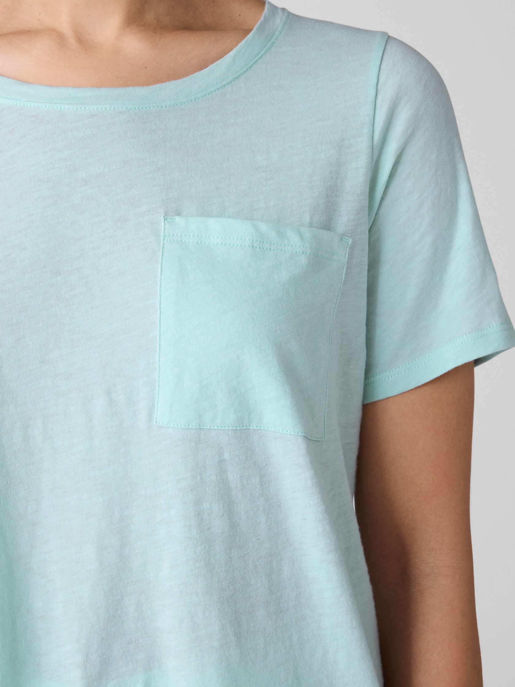 Organic Cotton Slubby Jersey Pocket Tee