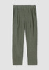 Puckered Organic Linen Tapered Pant