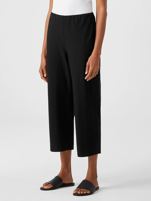 Washable Stretch Crepe Straight Pant