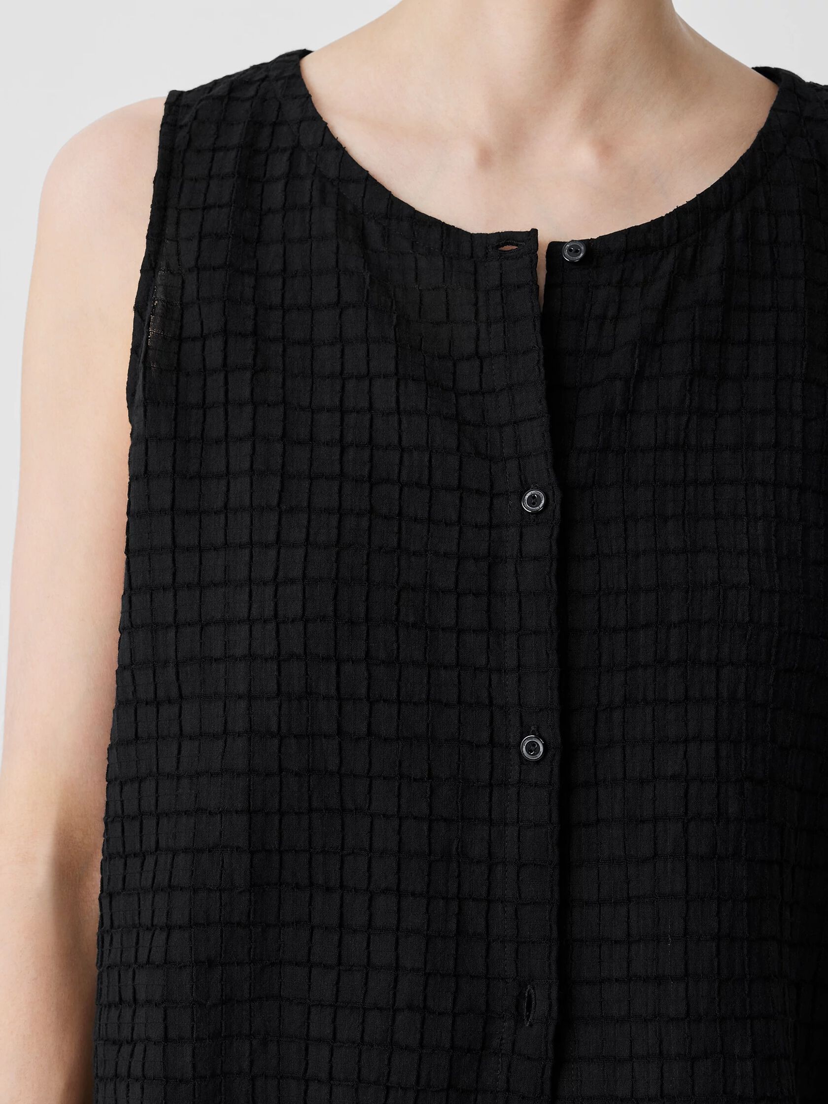 Organic Cotton Voile Box Vest