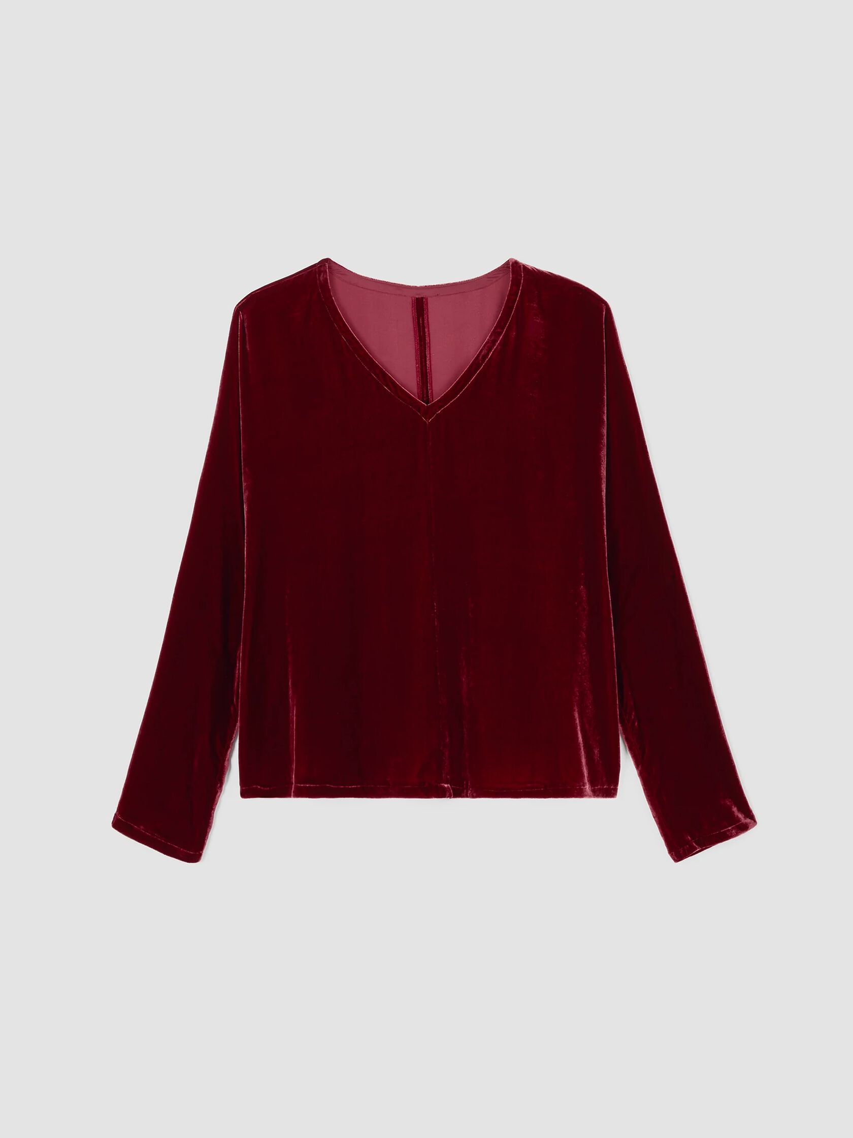 Velvet V-Neck Top