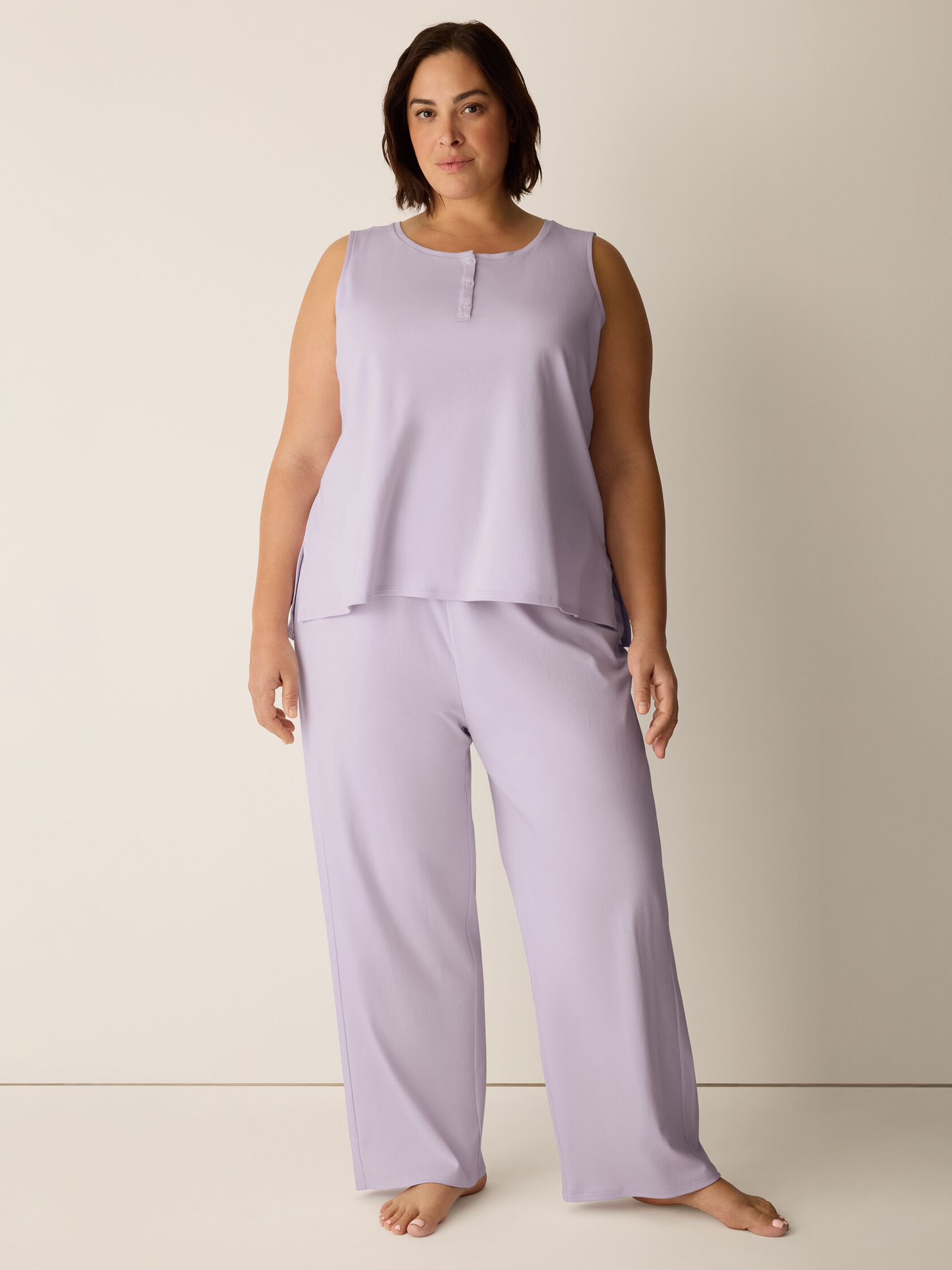 Organic Cotton Interlock Straight Sleep Pant