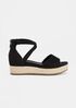 Island Tumbled Nubuck Wedge Sandal