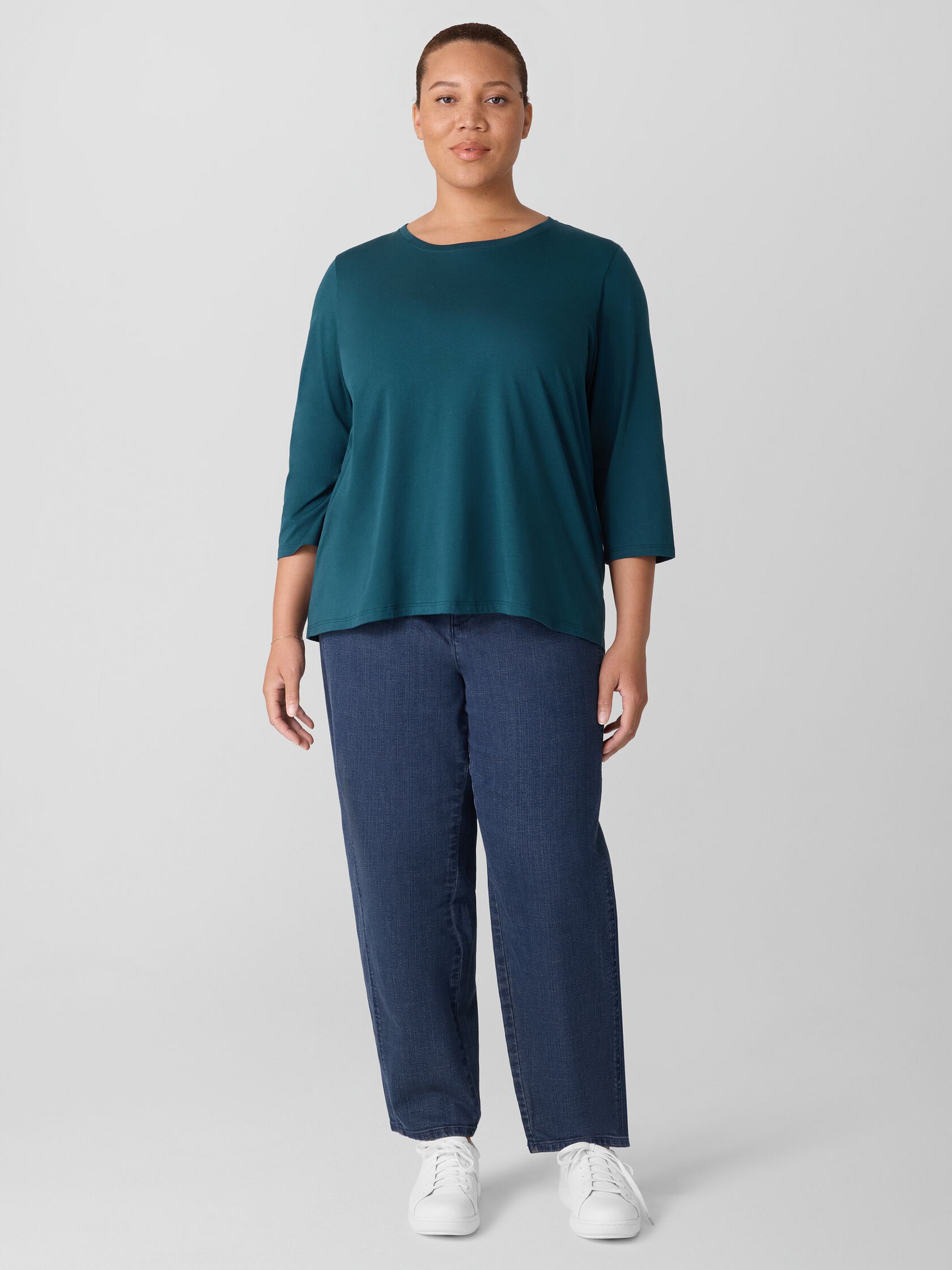 Organic Pima Cotton Jersey Long-Sleeve Tee