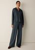 Lightweight Ponte Funnel Neck Top