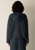 Organic Cotton Boucle Knit Hooded Jacket