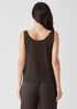 Stretch Silk Jersey Scoop Neck Tank