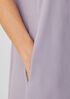 Silk Georgette Crepe Square Neck Dress