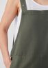 Cotton Hemp Stretch Short Overalls