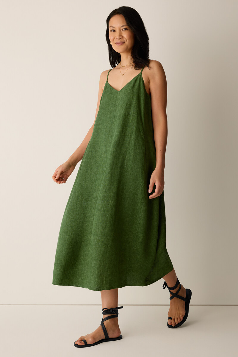 eileen fisher long dresses Eileen Fisher Women's Ballet Neck Maxi Dress - Teal