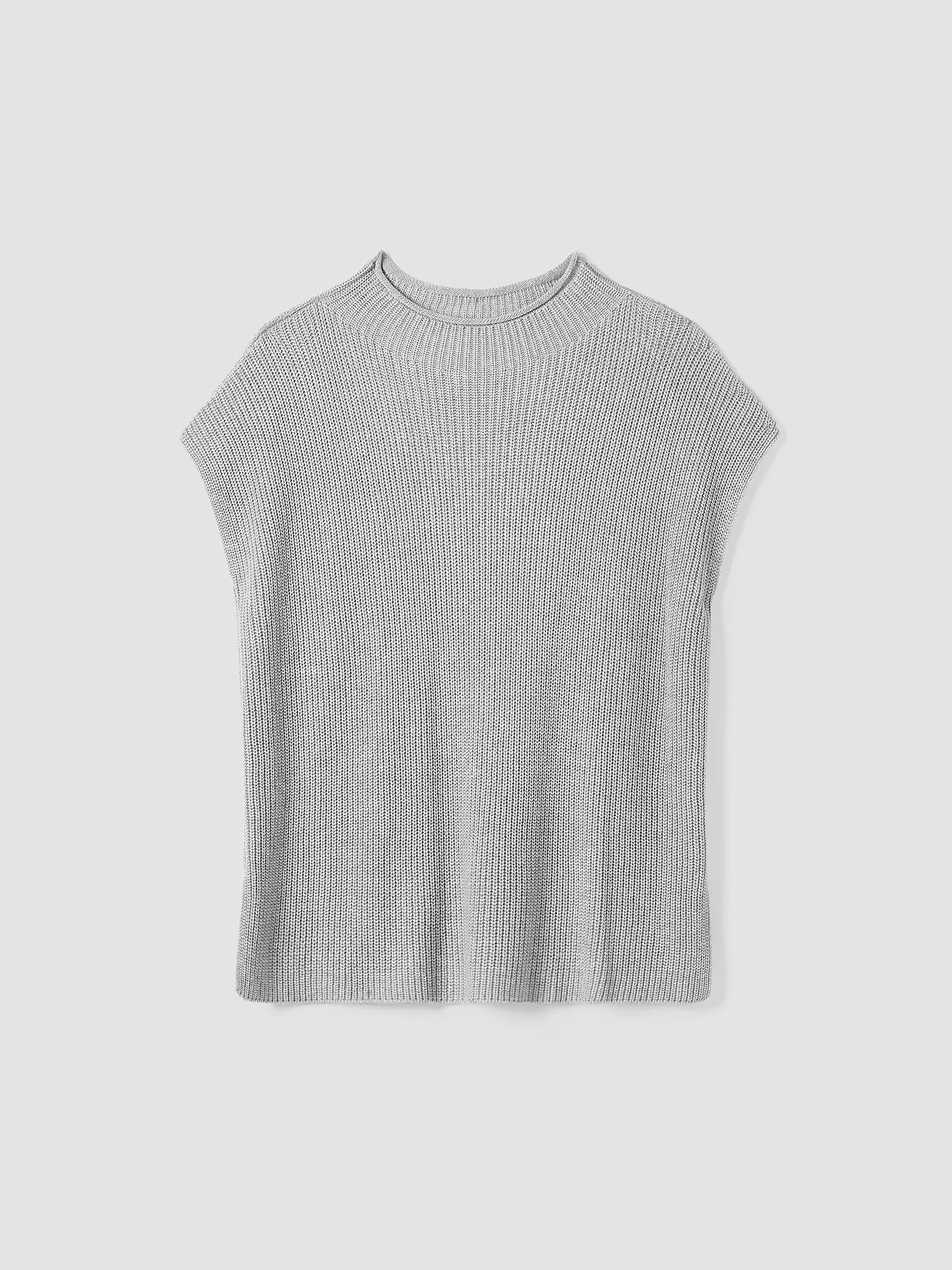 Peruvian Cotton Blend Funnel Neck Top