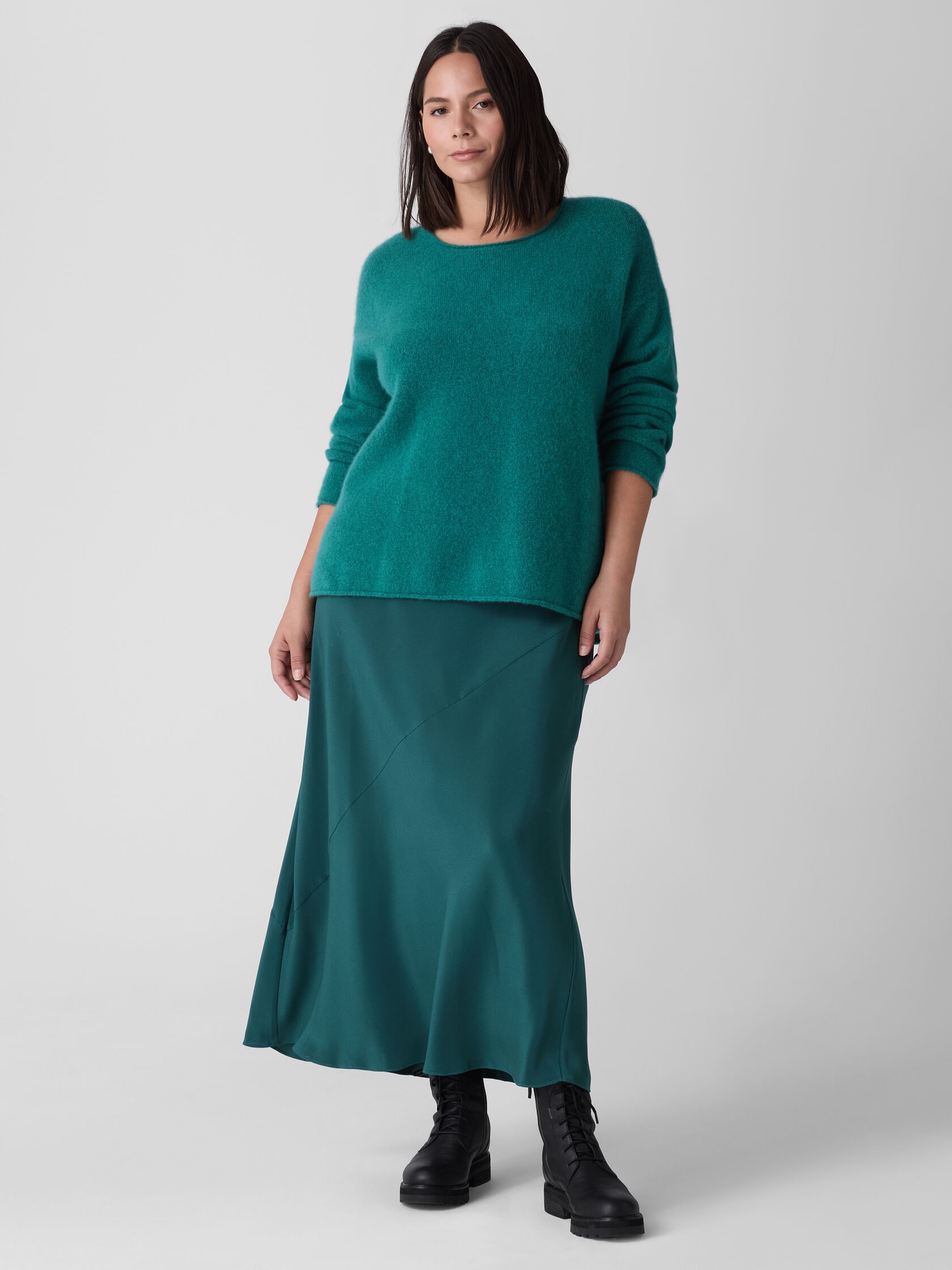 Cashmere Silk Bliss Crew Neck Top