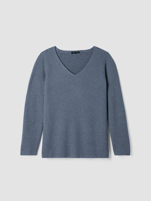 Italian Cashmere V-Neck Top