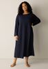 Organic Cotton Interlock Bateau Neck Sleep Dress