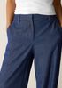 Lightweight Organic Cotton Denim Full-Length Trouser