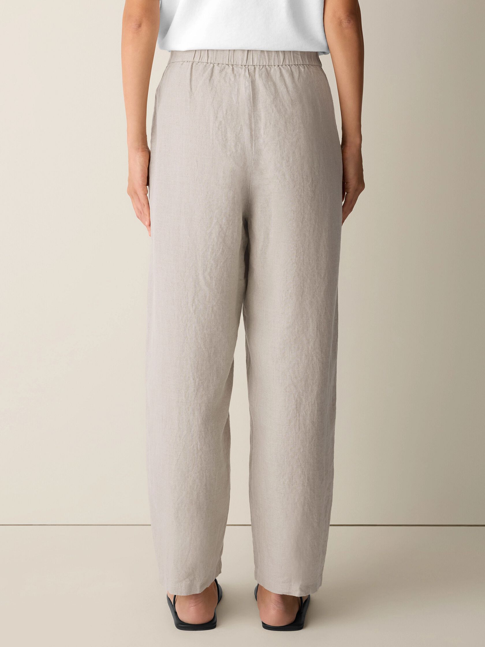 Organic Linen Curved Trouser