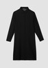 Sheer Silk Georgette Classic Collar Long Shirt