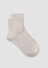 Speckle Rib Quarter Crew Sock