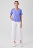 Organic Cotton Slub V-Neck Tee