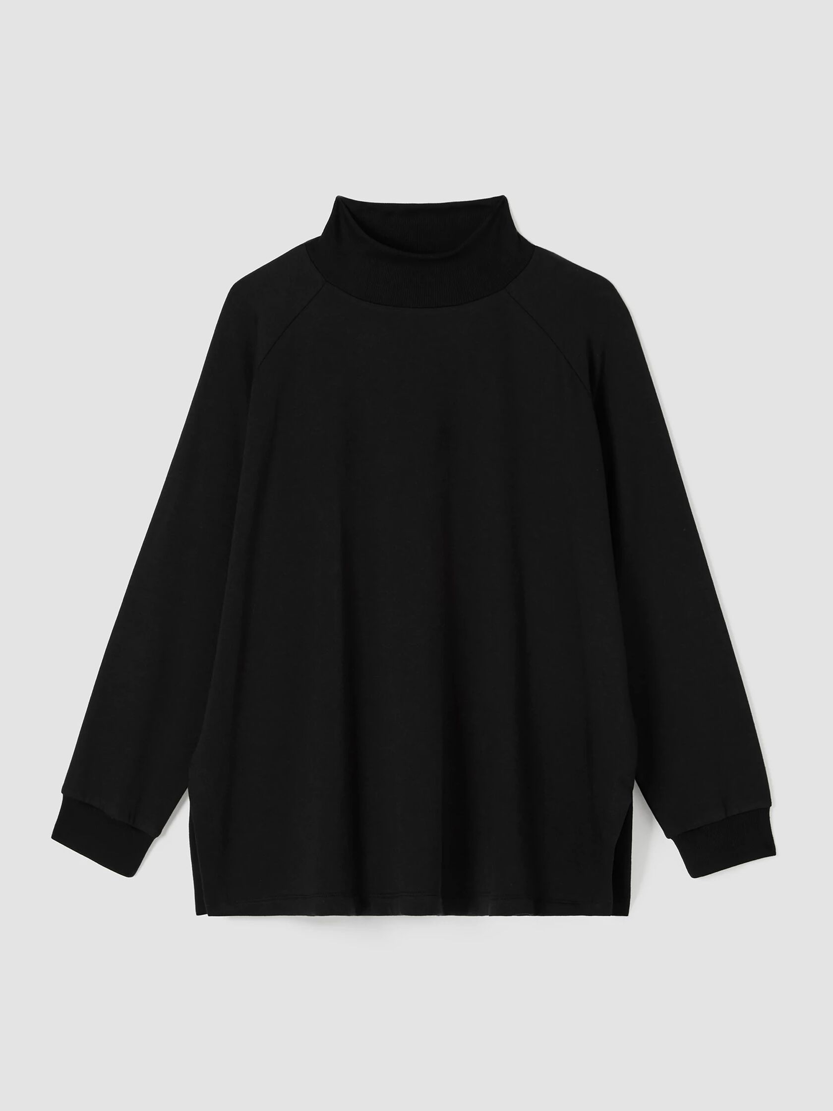 Cozy Brushed Terry Hug Turtleneck Top