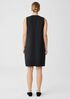 Cotton Blend Ponte Zip-Up Dress