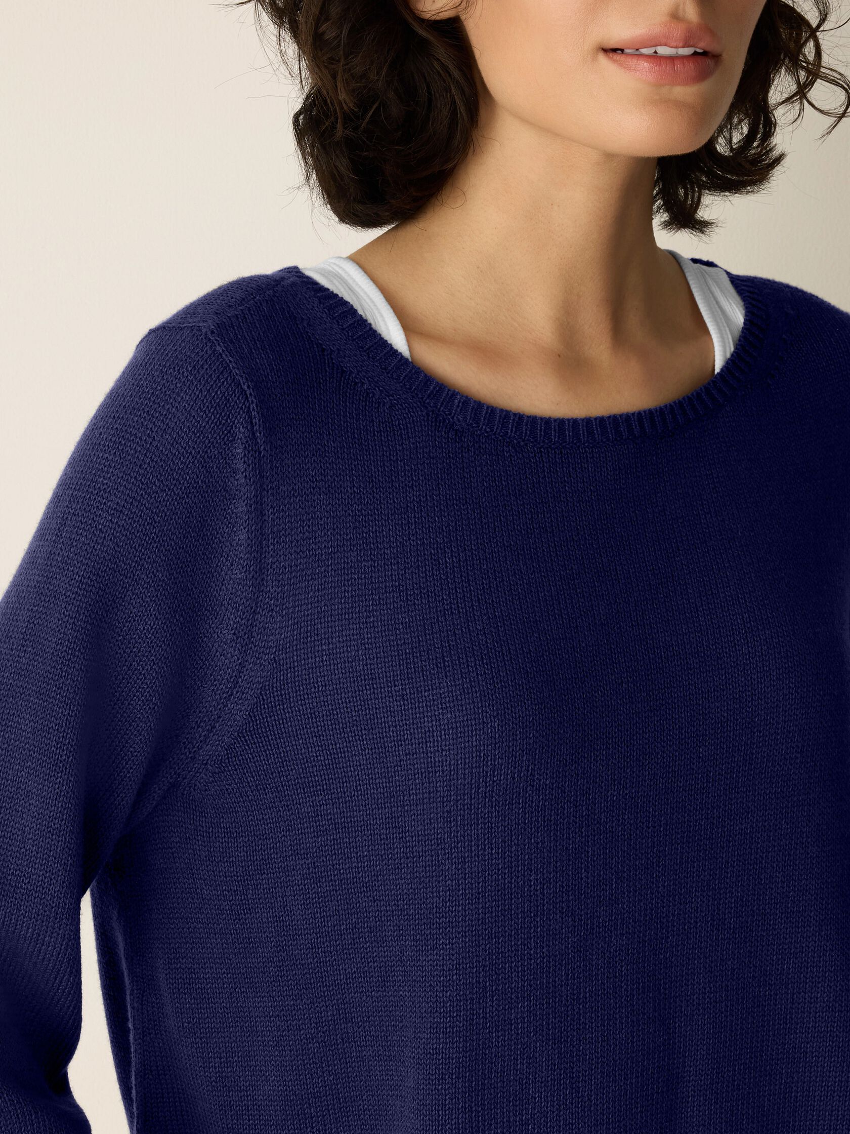 Peruvian Cotton Blend Bateau Neck Top