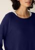 Peruvian Cotton Blend Bateau Neck Top