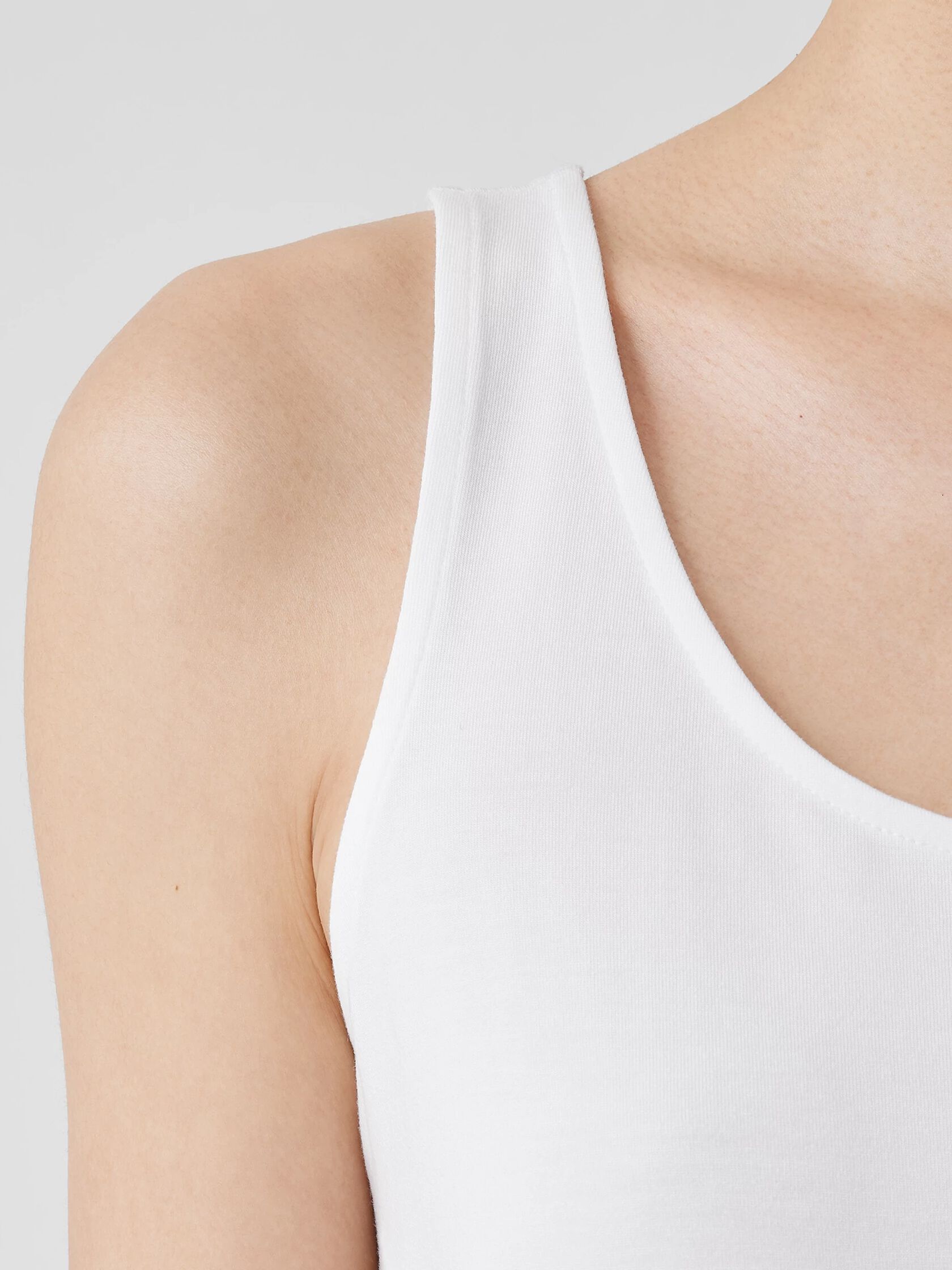 Stretch Jersey Knit Scoop Neck Tank